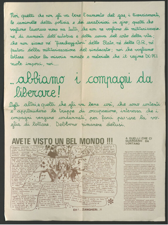 ...abbiamo i compagni da liberare!