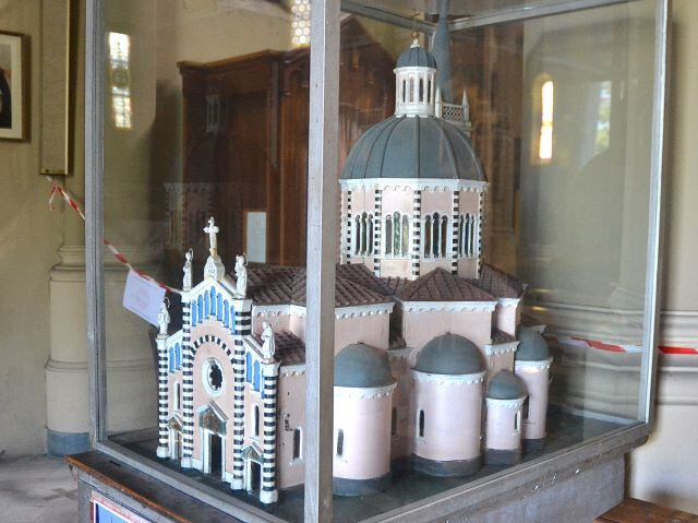 Modellino della nuova pieve di Lizzano