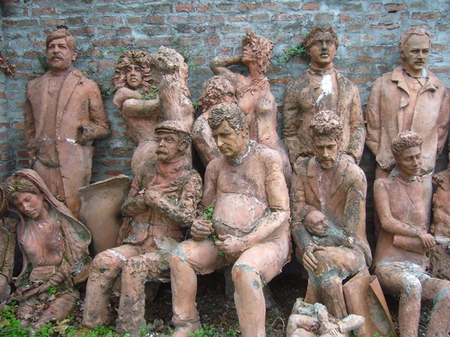 Il gruppo di sculture di via Larga - Nicola Zamboni (1990-1995) - ora presso l'Opera pia Galuppi di Pieve di Cento (BO)
