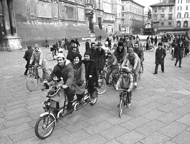 Biciclette in Piazza Maggiore (BO)