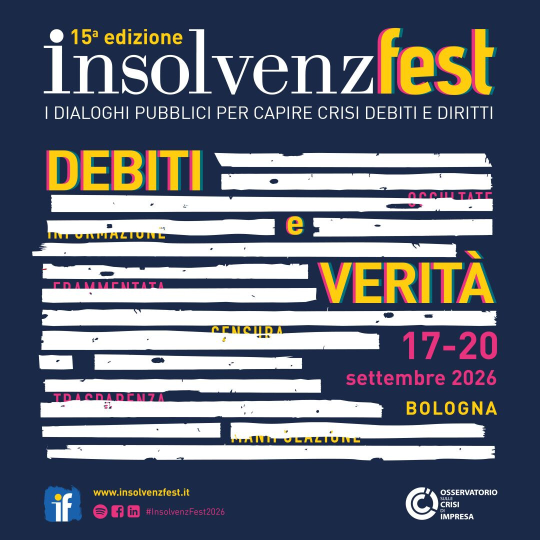 copertina di InsolvenzFest 2026: Debiti e verità