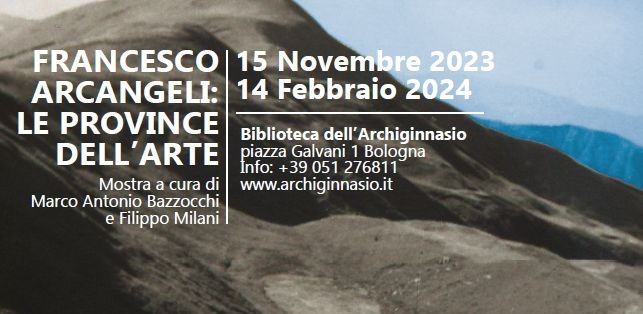 copertina di Conferenza stampa Francesco Arcangeli: le province dell’arte