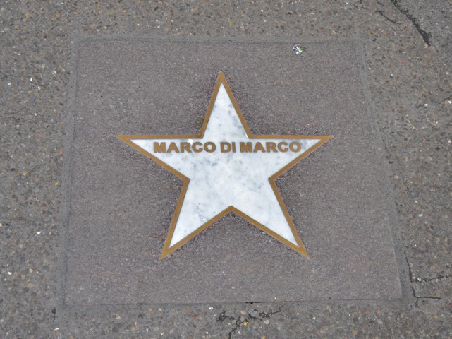 La stella di Marco Di Marco in via Orefici (BO) - Strada del Jazz