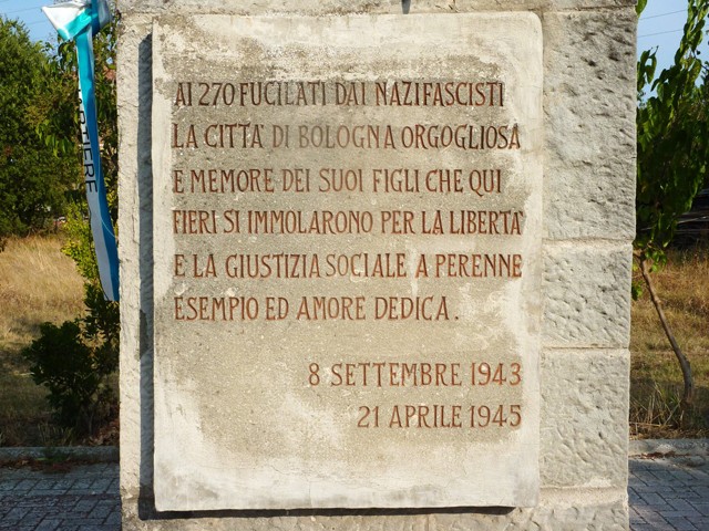 Monumento ai 270 partigiani fucilati al Tiro a Segno - particolare