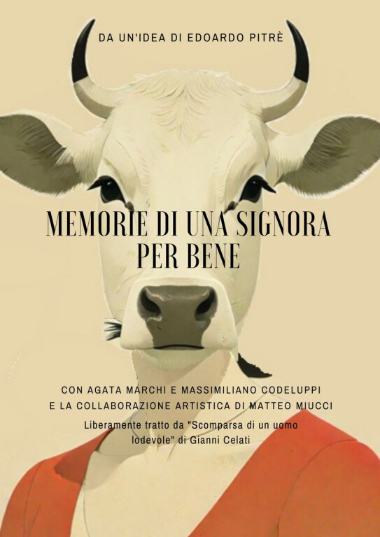 copertina di Memorie di una signora per bene, Spettacolo di teatro