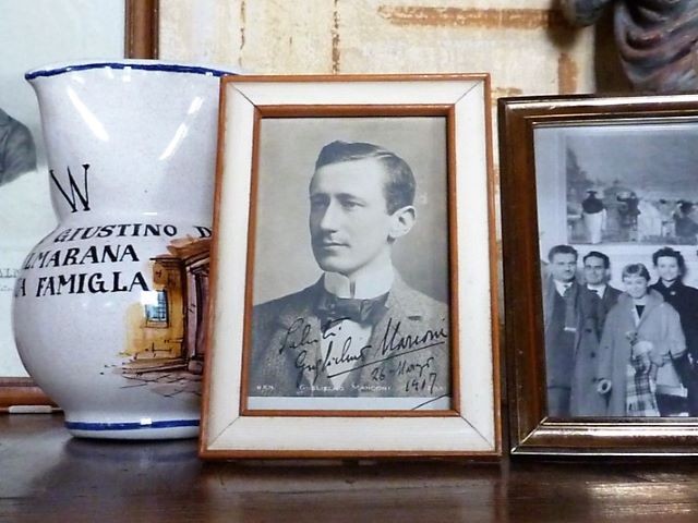 Fotografia con dedica autografa di Guglielmo Marconi