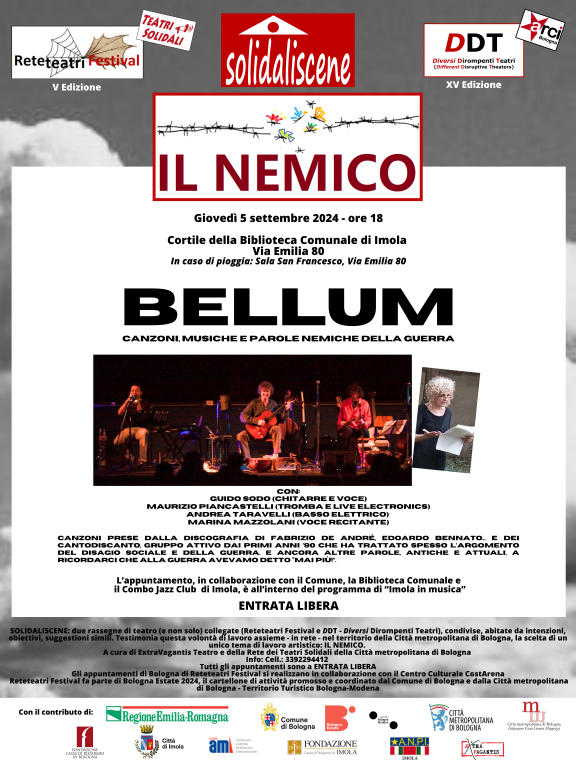 cover of Bellum – Canzoni, musiche e parole nemiche della guerra