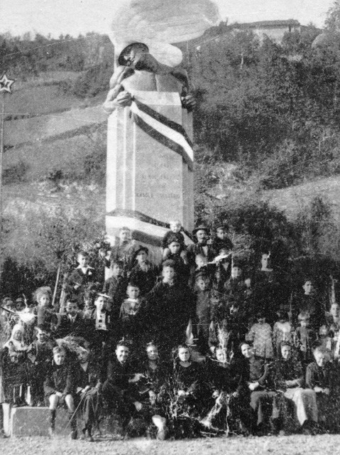 Cleto Tomba - Monumento ai caduti - Casola Valsenio (RA) - foto d'epoca