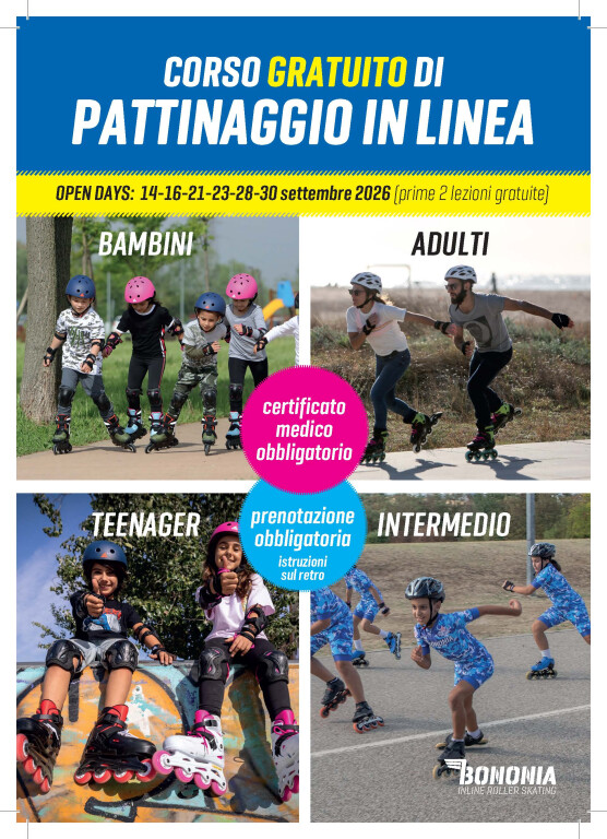 immagine di Corso e open days di pattinaggio in linea