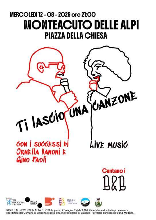 copertina di “Ti lascio una canzone” Omaggio musicale ad Ornella Vanoni e Gino Paoli