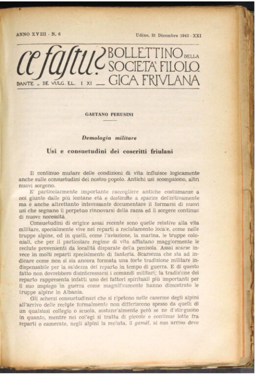 Ercole Carletti, Pier Paolo Pasolini,Poesie a Casarsa, «Ce fastu? Bollettino della Società Filologica Friulana»