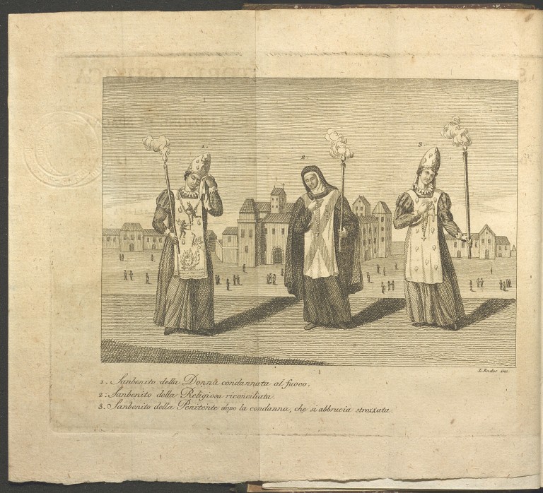 copertina di Juan Antonio Llorente, Storia critica della Inquisizione di Spagna (1820)