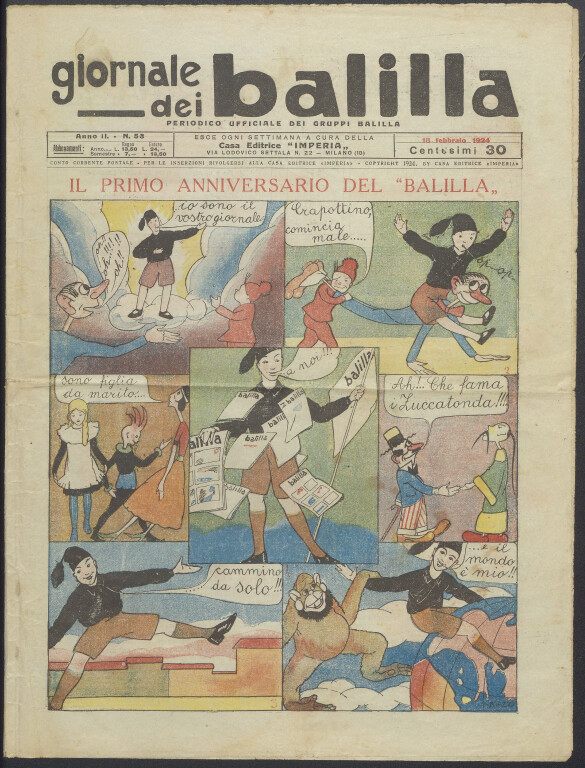 copertina di «Giornale dei Balilla»