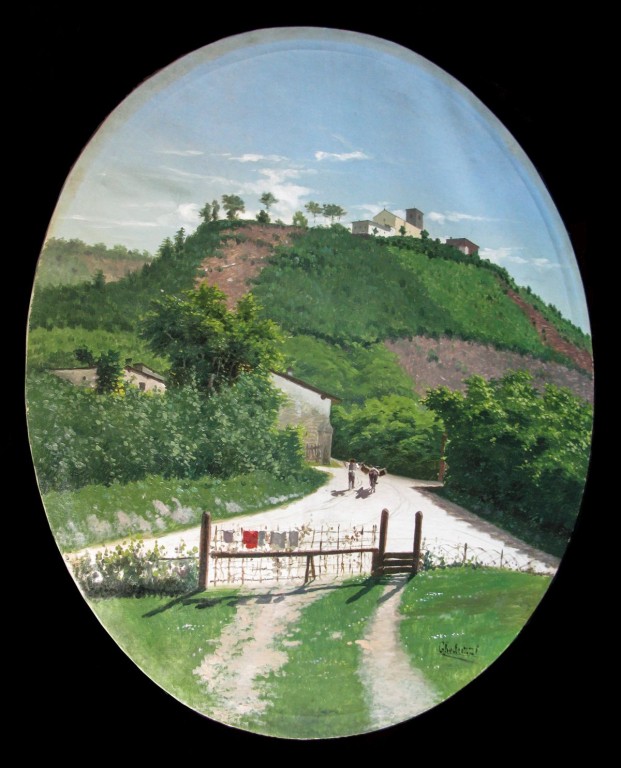 copertina di Paesaggi dipinti della Valsamoggia