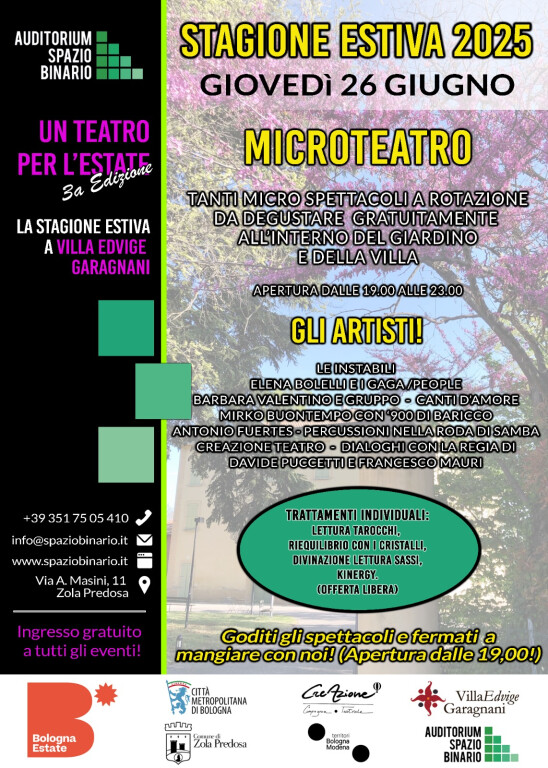 Serata 26 giugno Sentieri CreAtivi