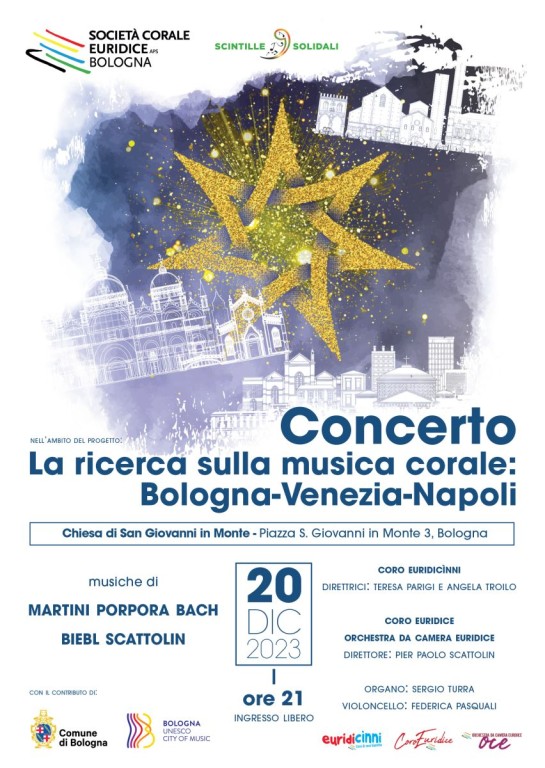 copertina di Concerto finale del progetto "La ricerca sulla musica corale: Bologna - Venezia - Napoli "