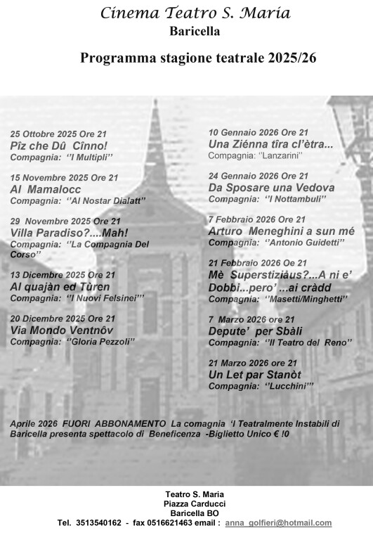 copertina di Spettacolo di beneficenza