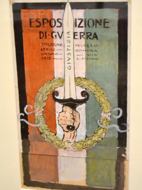 Bozzetto di A. Majani per l'Esposizione di Guerra 1918 di Palazzo Bonora 