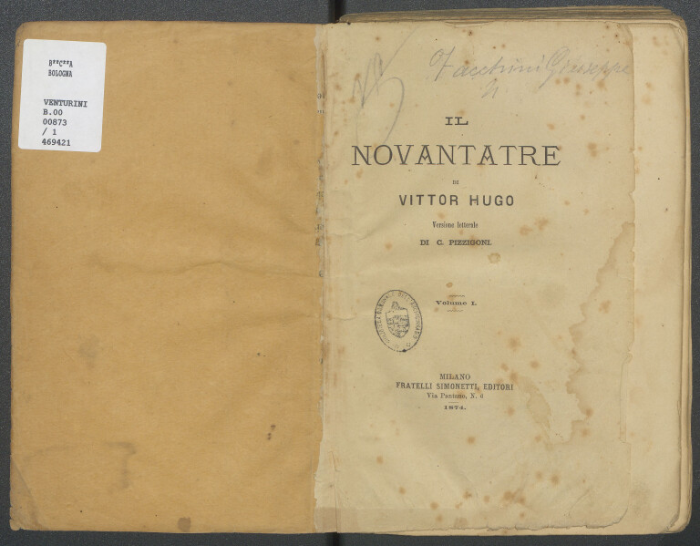 image of Victor Hugo, Il novantatre (1874)