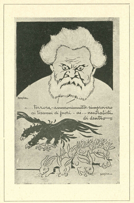 image of «Terrore, ammonimento, rimprovero ai tiranni di fuori, ai vigliacchi di dentro»