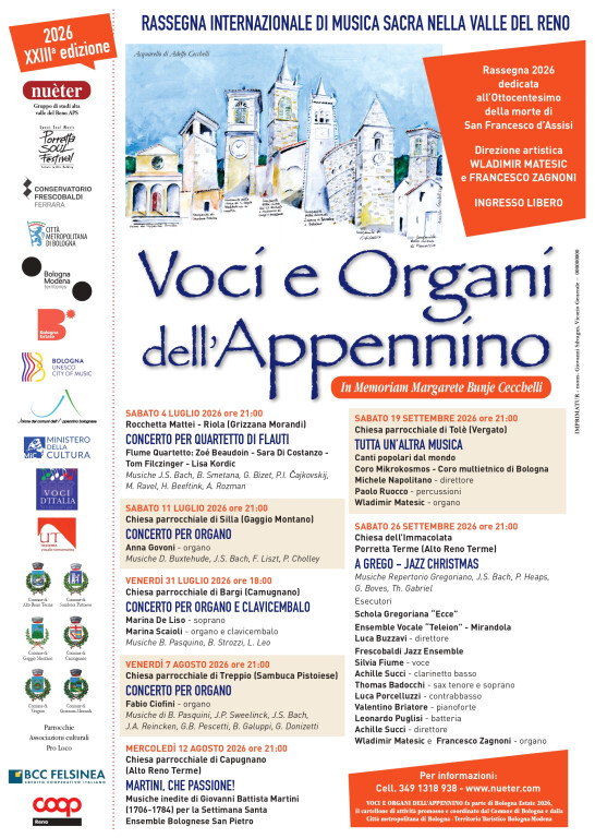 copertina di Voci e organi dell'Appennino 