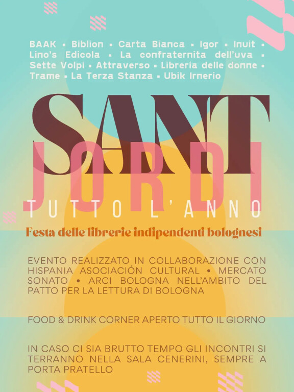 Sant Jordi tutto l'anno! Festa delle librerie indipendenti bolognesi  ottobre 2026 7