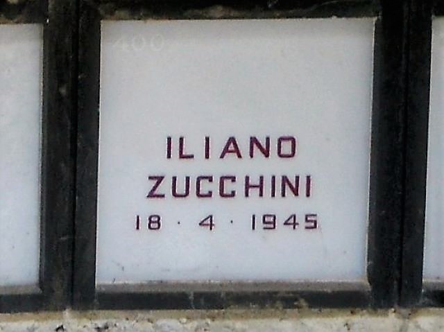 Tomba di Iliano Zucchini nel Monumento Ossario dei Partigiani alla Certosa (BO)