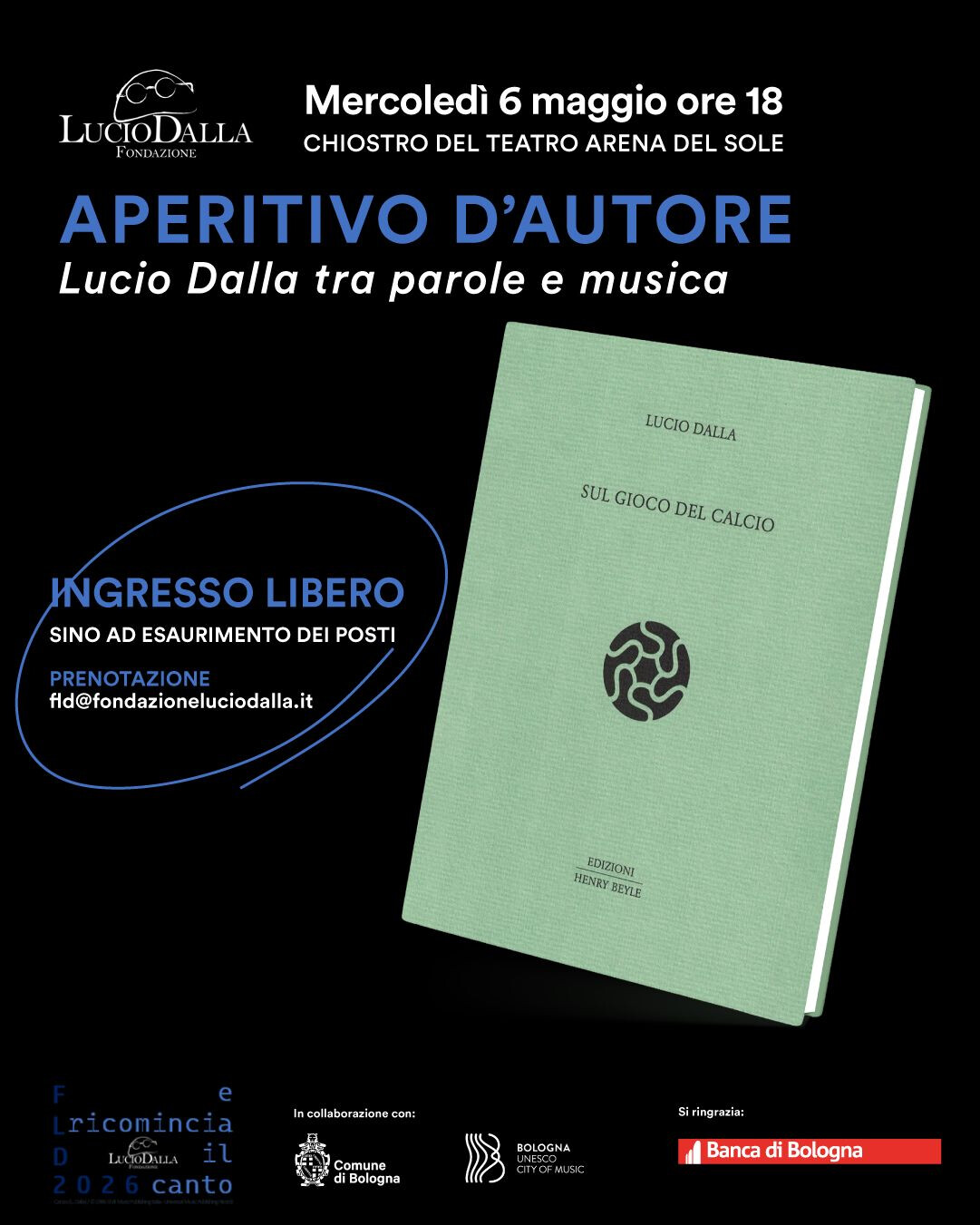 APERITIVO D'AUTORE Lucio Dalla tra parole e musica