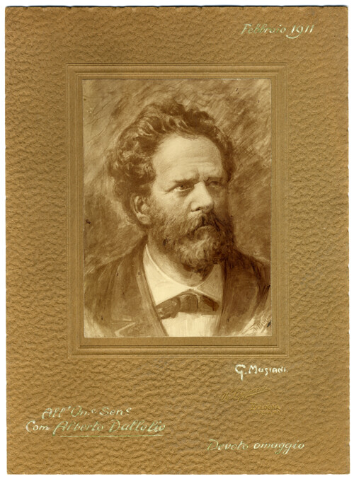 image of Ritratto ad acquerello di Giosue Carducci