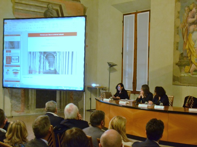 Illustrazione della candidatura dei portici di Bologna a patrimonio UNESCO - Palazzo comunale (BO) - Sala Farnese