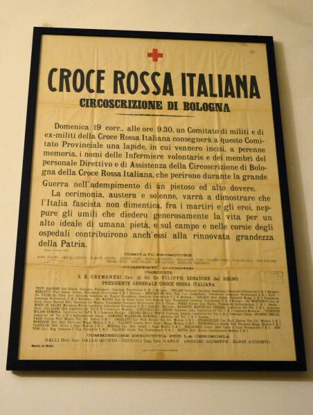 Ricordo dell'apposizione della lapide ai caduti