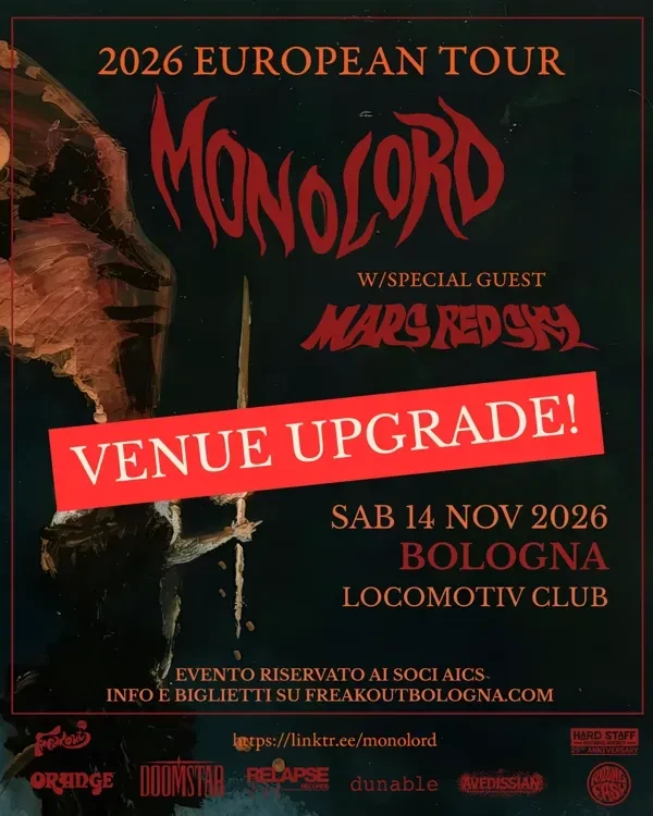 copertina di Monolord + Mars Red Sky