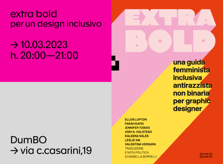 copertina di Extra Bold: per un design inclusivo