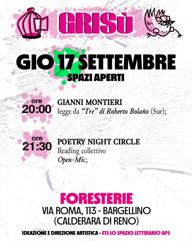 GRISU – FESTIVAL DI SCRITTURE CONTEMPORANEE 2026