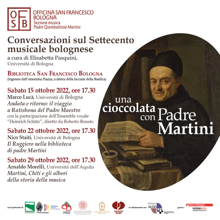 copertina di Una cioccolata con Padre Martini