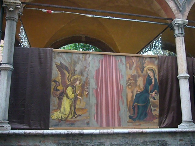 Una delle opere di G. Pellegrini per la Fiera di Santa Lucia 