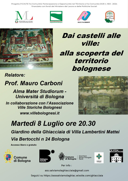 copertina di Dai castelli alle ville: alla scoperta del territorio bolognese