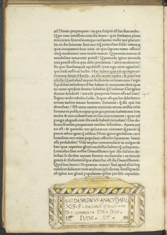 image of Marcus Tullius Cicero, Tusculanae disputationes (1472)