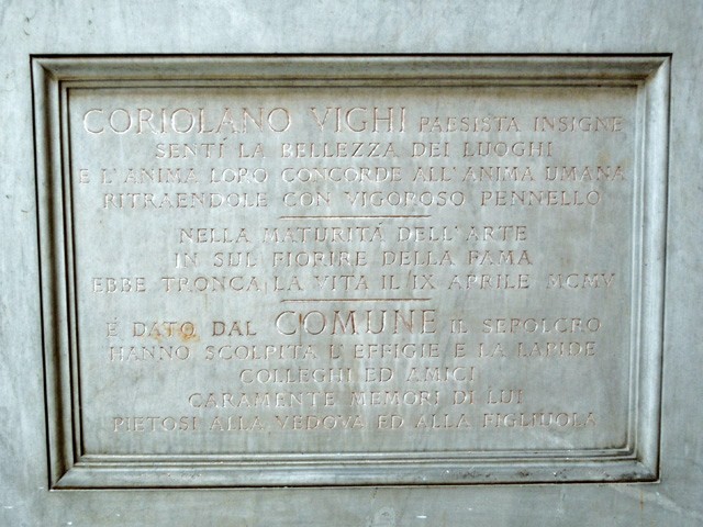 Monumento funerario di Coriolano Vighi 
