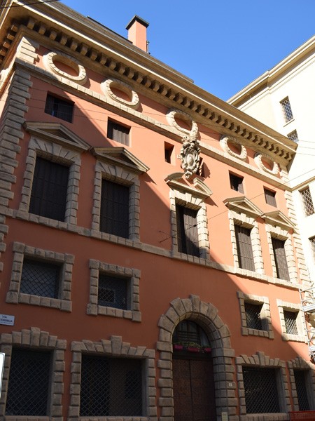 Facciata della Zecca di Bologna - arch. A. Morandi Terribilia - sec. XVI