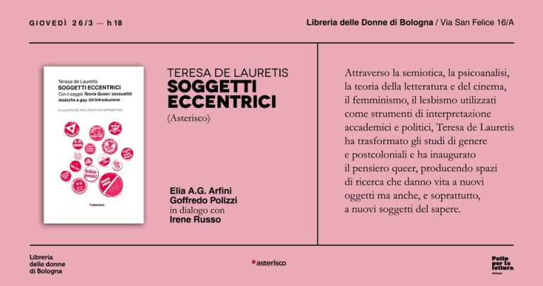 immagine di Teresa Dde Lauretis/Soggetti eccentrici