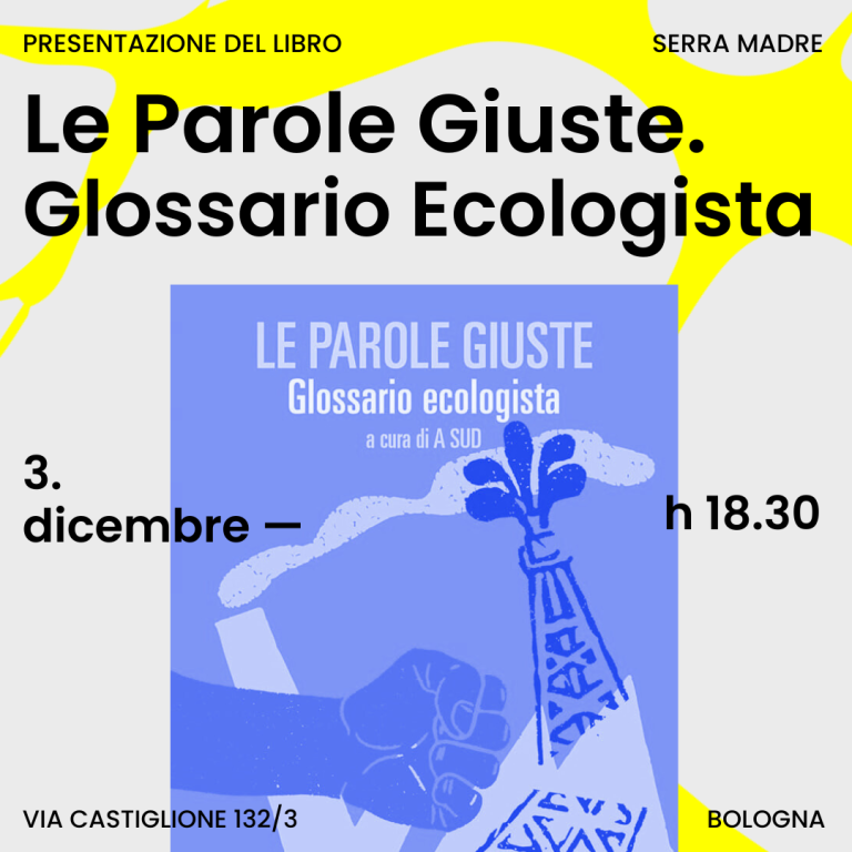 copertina di Le Parole Giuste. Glossario Ecologista