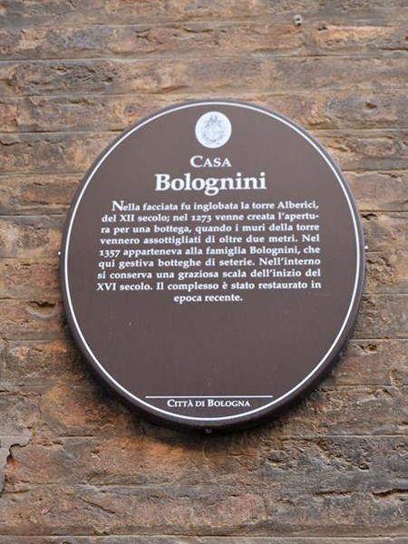Casa Bolognini - cartiglio