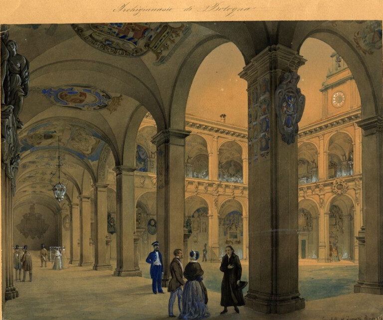 Contardo Tomaselli e Onofrio Zanotti, Cortile, 1849