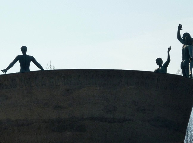 Il monumento dei caduti partigiani alla Certosa (BO) - part.