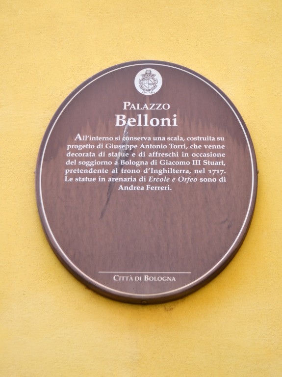 Palazzo Belloni - cartiglio