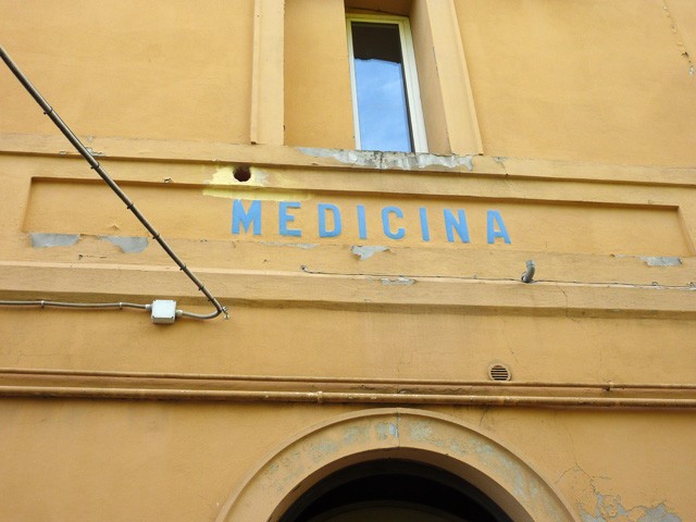 La stazione di Medicina sulla linea Budrio-Massalombarda