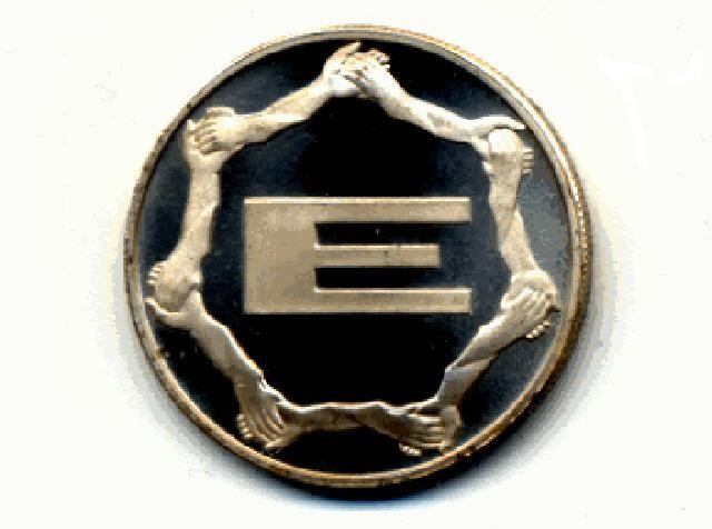 Un esemplare dell'Euro in oro del 1965 (fonte: www.euro-pius.it)