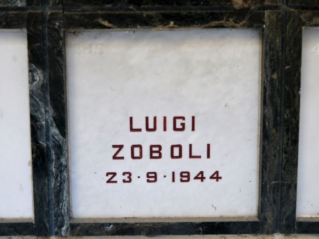 Tomba di Luigi Zoboli 