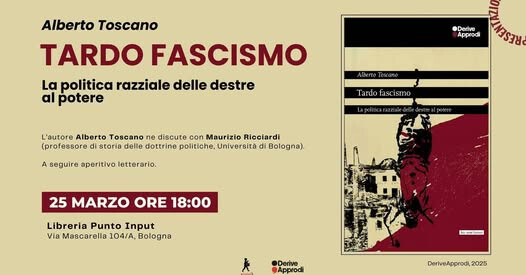 copertina di Tardofascismo. Le radici razziste delle destre al potere